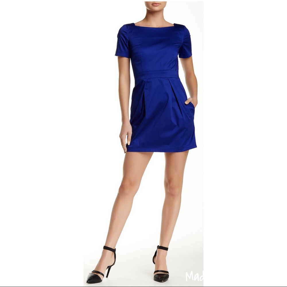 FRENCH CONNECTION monarch blue RICHIE dress 2 - Picture 2 of 8